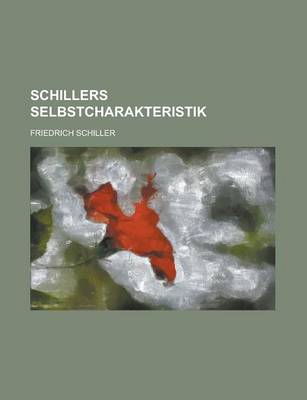 Book cover for Schillers Selbstcharakteristik