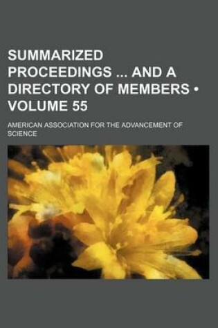 Cover of Summarized Proceedings and a Directory of Members (Volume 55)