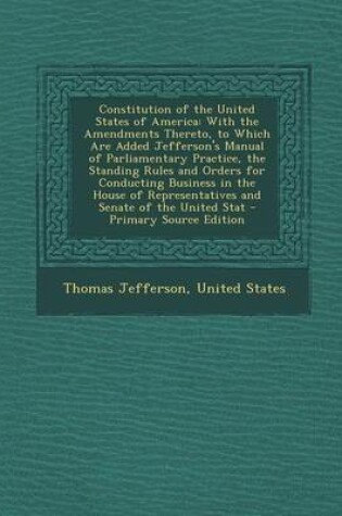 Cover of Constitution of the United States of America