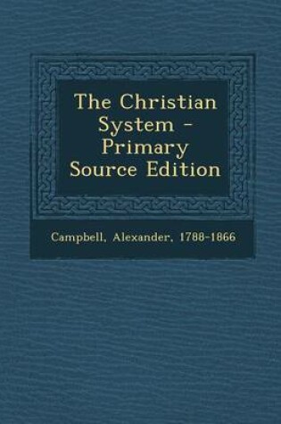 Cover of The Christian System