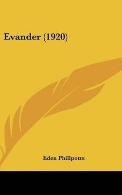 Book cover for Evander (1920)