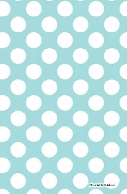 Book cover for Classic Mole Notebook - Blue White Dots