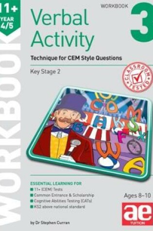 Cover of 11+ Verbal Activity Year 4/5 Workbook 3