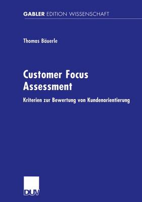 Book cover for Customer Focus Assessment