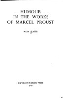 Cover of Humour in the Works of Marcel Proust