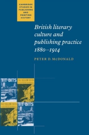 Cover of British Literary Culture and Publishing Practice, 1880-1914