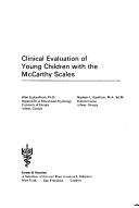 Book cover for Clinical Evaluation of Young Children with the McCarthy Scales