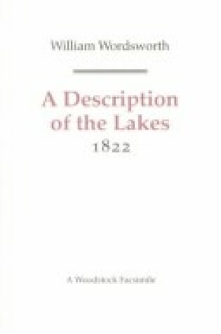 Cover of A Description of the Lakes