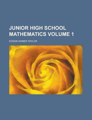 Book cover for Junior High School Mathematics Volume 1