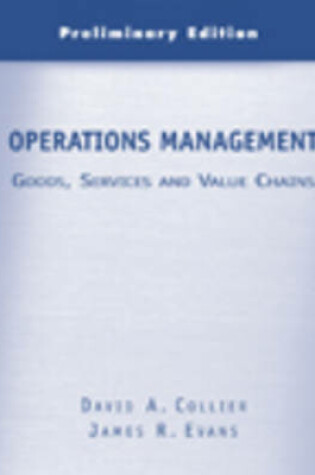 Cover of Operations Management  Preliminary Edition