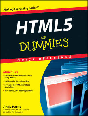 Book cover for HTML5 For Dummies Quick Reference