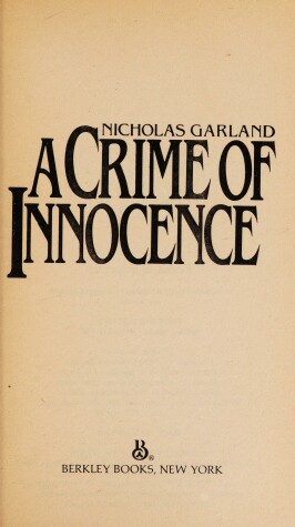 Cover of Crime of Innocence/A