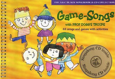 Book cover for Game-songs with Prof Dogg's Troupe (Book + CD) new cover