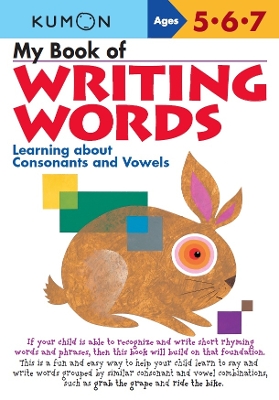 Book cover for My Book of Writing Words: Consonants andVowels