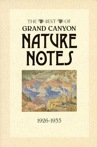 Cover of The Best of Grand Canyon Nature Notes 1926-1935