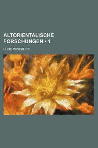 Cover of Altorientalische Forschungen (1)