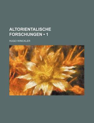 Book cover for Altorientalische Forschungen (1)