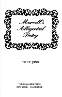 Book cover for Marvell's Allegorical Poetry