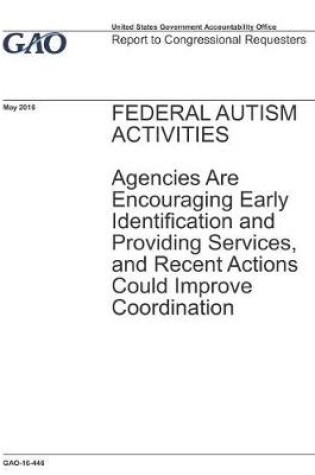 Cover of Federal Autism Activities