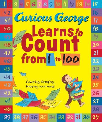 Book cover for Curious George Learns To Count From 1 To 100  (Big Book)