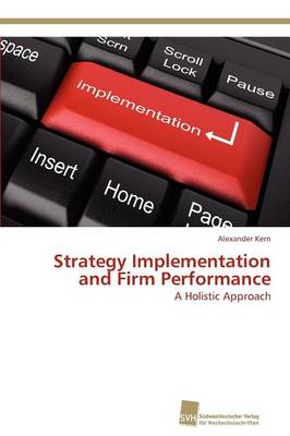 Book cover for Strategy Implementation and Firm Performance