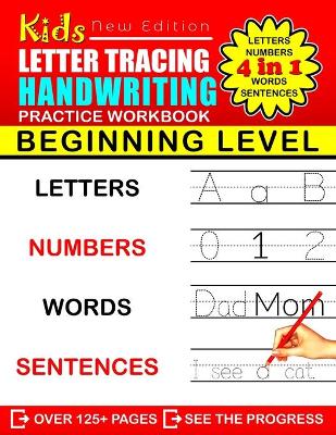 Book cover for Kids Letter Tracing Handwriting Workbook (Beginning Level)