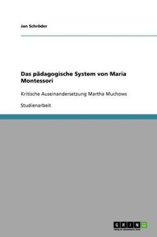 Cover of Das padagogische System von Maria Montessori