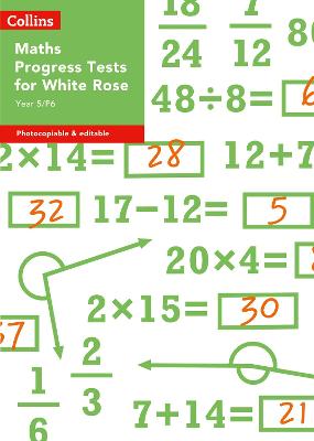 Cover of Year 5/P6 Maths Progress Tests for White Rose