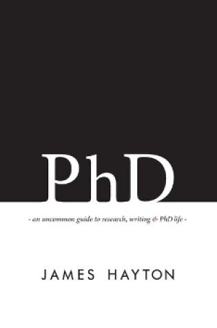 Cover of PhD