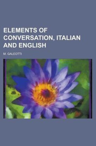 Cover of Elements of Conversation, Italian and English