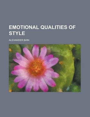 Book cover for Emotional Qualities of Style