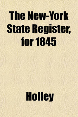 Book cover for The New-York State Register, for 1845