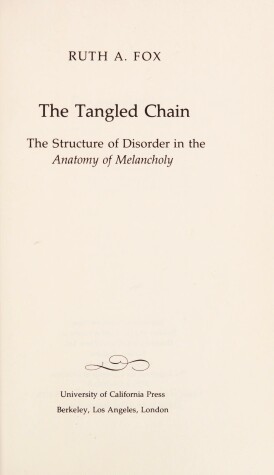 Book cover for Tangled Chain