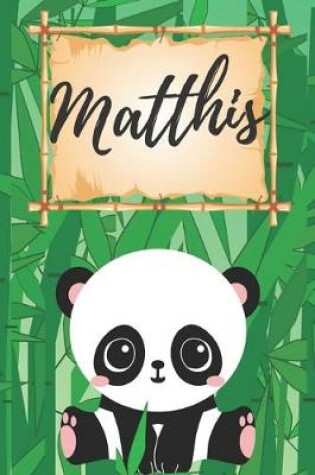 Cover of personalisiertes Notizbuch Panda / Malbuch / Kritzelbuch / Tagebuch / Journal / Notizheft / DIN A5 / Geschenke Matthis