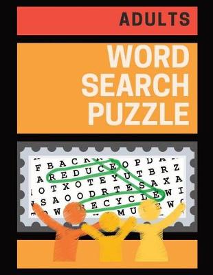 Book cover for Adults Word Search Puzzle