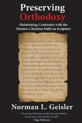 Cover of Preserving Orthodoxy