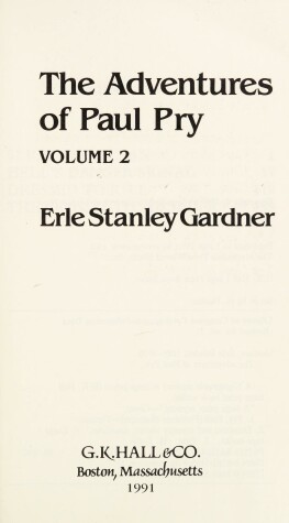 Book cover for The Adventures of Paul Pry
