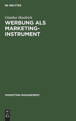 Book cover for Werbung als Marketinginstrument