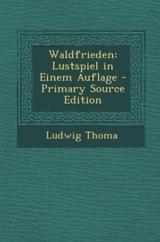 Cover of Waldfrieden