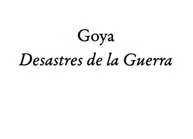 Book cover for Los Desastres de La Guerra