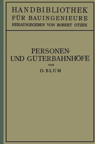 Cover of Personen- Und Guterbahnhoefe