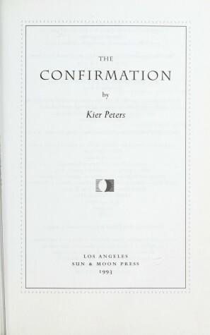 Book cover for The Confirmation,