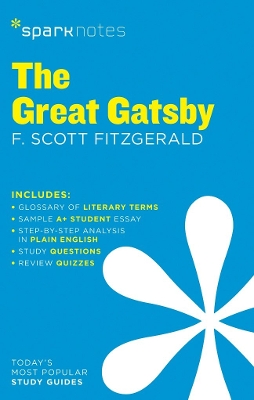 Book cover for The Great Gatsby SparkNotes Literature Guide