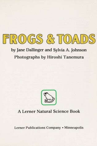 Cover of Frogs and Toads