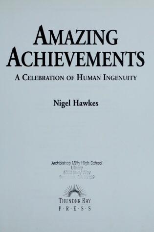 Cover of Amazing Achievements (Ao)