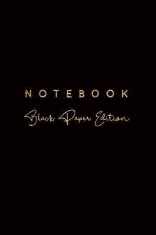 Cover of Notebook Black Paper Edition