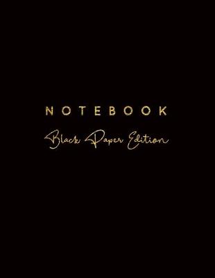 Cover of Notebook Black Paper Edition