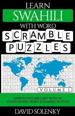 Book cover for Learn Swahili with Word Scramble Puzzles Volume 1