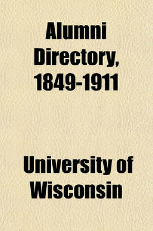 Cover of Alumni Directory, 1849-1911