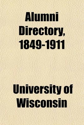 Book cover for Alumni Directory, 1849-1911